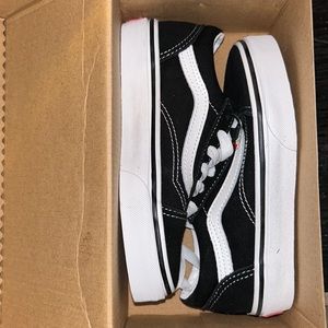 One pair kids vans size 12